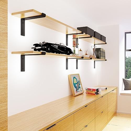 batoda 12" z shelf brackets with lip for on a desk or shelf