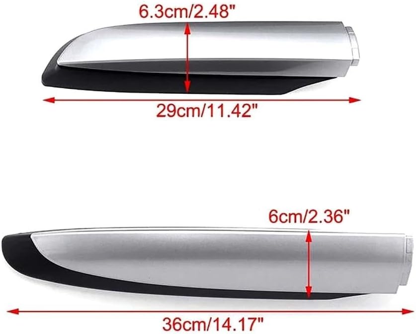 Rooftop Cargo Carrier for Toyota for RAV4 for XA40 2013-2018 4pcs Roof Rack Luggage Bar Rail End Shell Plasitc Protection Cover Cap Silver Roof Racks Boxes