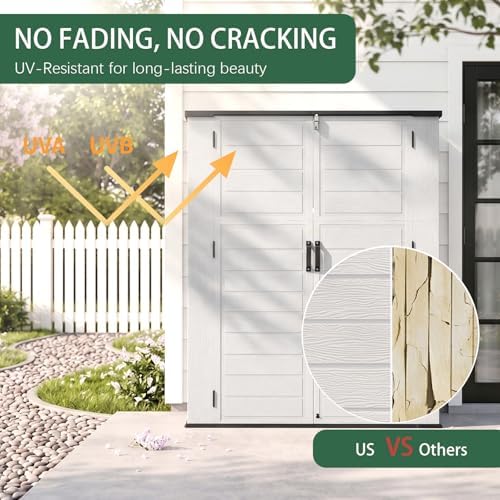 outdoor storage shed resin waterproof storage cabinet for, side view