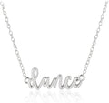 cherished moments dance necklace 925 sterling silver or, main product view