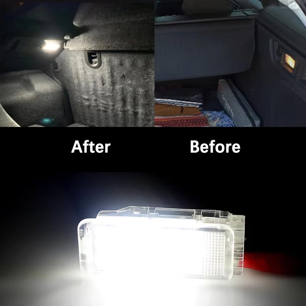 Car Trunk Light for Citroen C2 C3 C4 C5 X7 C6 C8 DS3 SAXO XANTIA II, for Peugeot 3008 206 208 308 1007 RCZ, 2PCS Trunk Interior Light Luggage Lamp