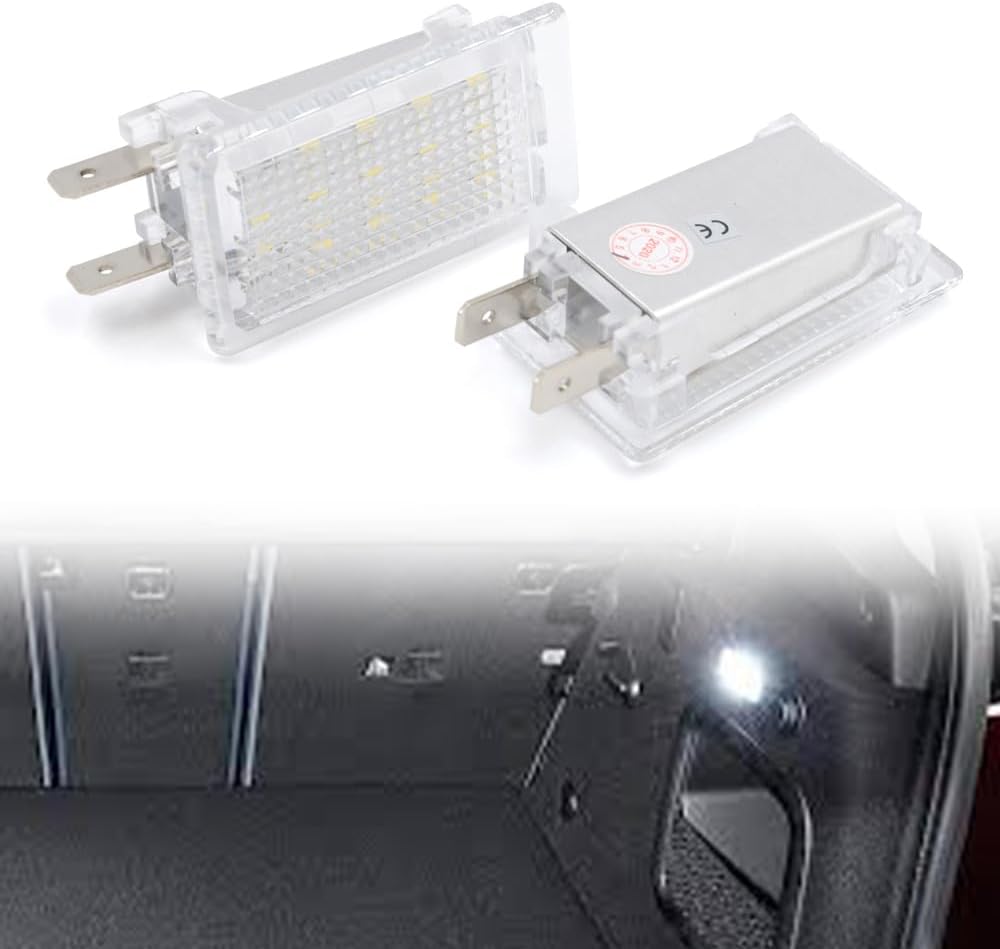 nsautolighting Full LED Trunk Cargo Area Light Assembly for VW Golf Jetta MK1 MK2 Passat B3 Pickup Super Bright White Interior Courtesy Luggage Compartment Lamp