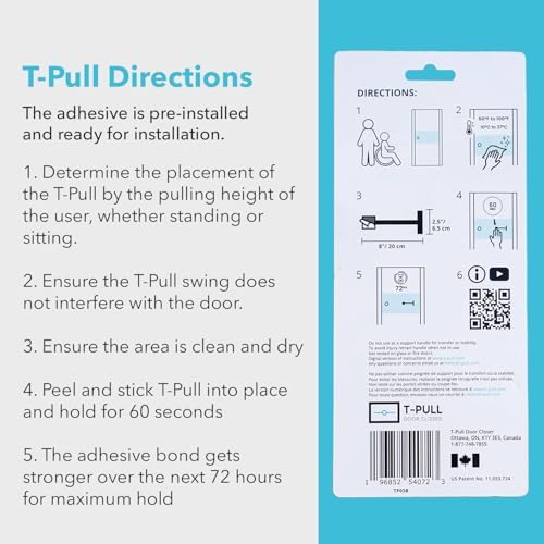 manual door closer for wheelchair users - canadian, package contents