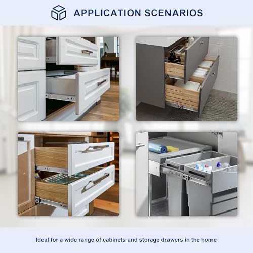 probrico 10 pairs 22 inch rear/side mount drawer, package contents
