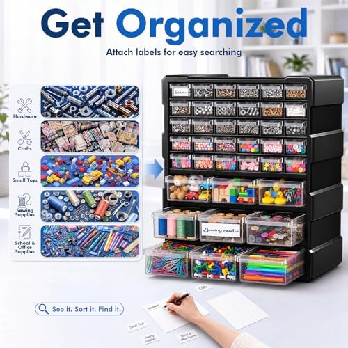 drawer organizer craft organizers and storage with dividers, side view