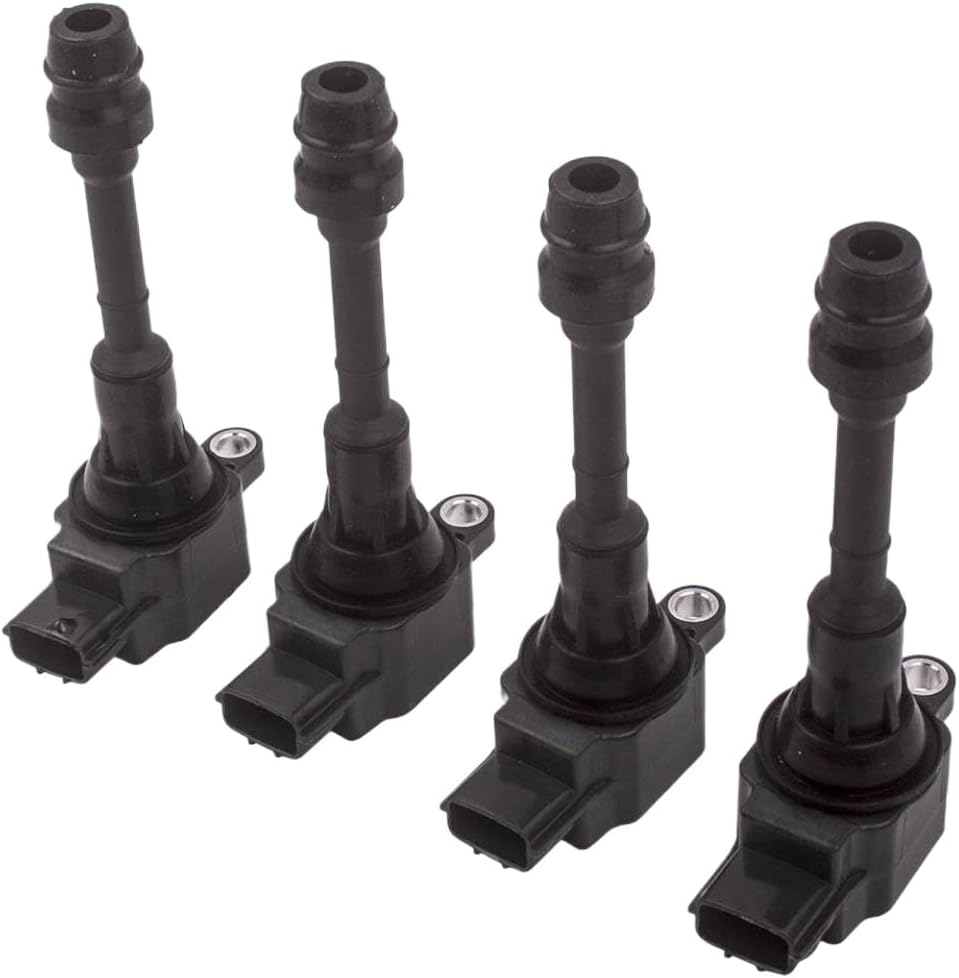 4PCS Ignition Coil Cap 22448-8H300 Compatible With Nissan X-Trail T30 T31 2.5L QR25DE 2001-2009