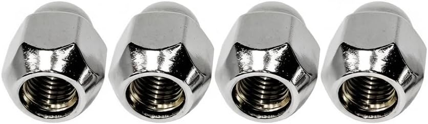 M12x1.5 Chrome Wheel Lug Stud Nut Set Compatible with Hyundai Sonata Elantra Tucson Santa Fe Genesis Sorento Veloster Kia Accent Sedona Forte Optima Sportage Rio Soul (8PCS)
