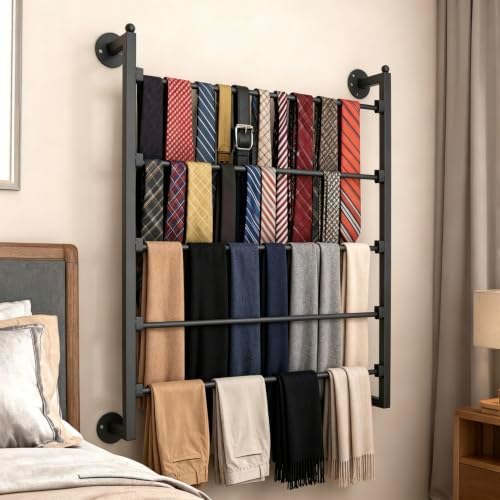 5 layer wall scarf display tie rack ribbon, view 9