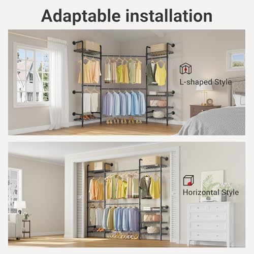 timate f3 medium wall mounted clothes rack expandable shown in use