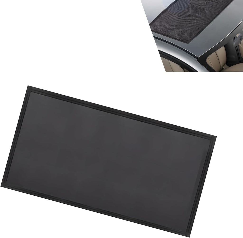 Car Sunroof Net, Breathable High-density Mesh Sunroof Cover, Portable Adsorption Car Roof Sunshade, Universal Sun-proof Exterior Accessories (Black)