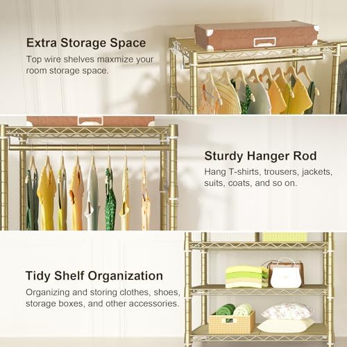 ulif e1 heavy duty closet garment rack, 6 showing dimensions