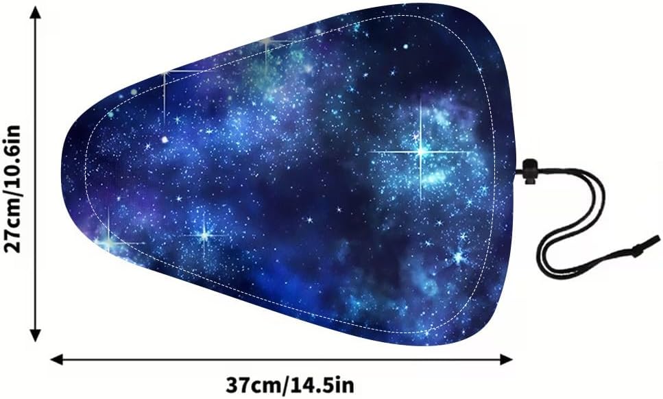 Starry Sky Printed Bicycle Seat Cover, Adjustable Anti Slip Saddle Cover with Reinforced Stitching for Park Stroll and Rural Trail Cycling