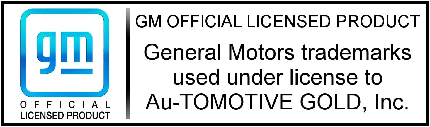 Au-Tomotive Gold, Inc. Class III Trailer Hitch Plug for Chevrolet Black Logo (Chrome on Brushed)