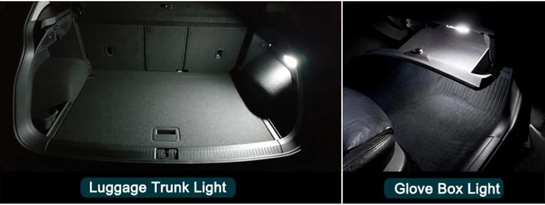 Car Trunk Light for Hyundai Accent Elantra Equus Genesis Veloster Sonata Azera, 2pcs Luggage Trunk Glove Box Light Assembly