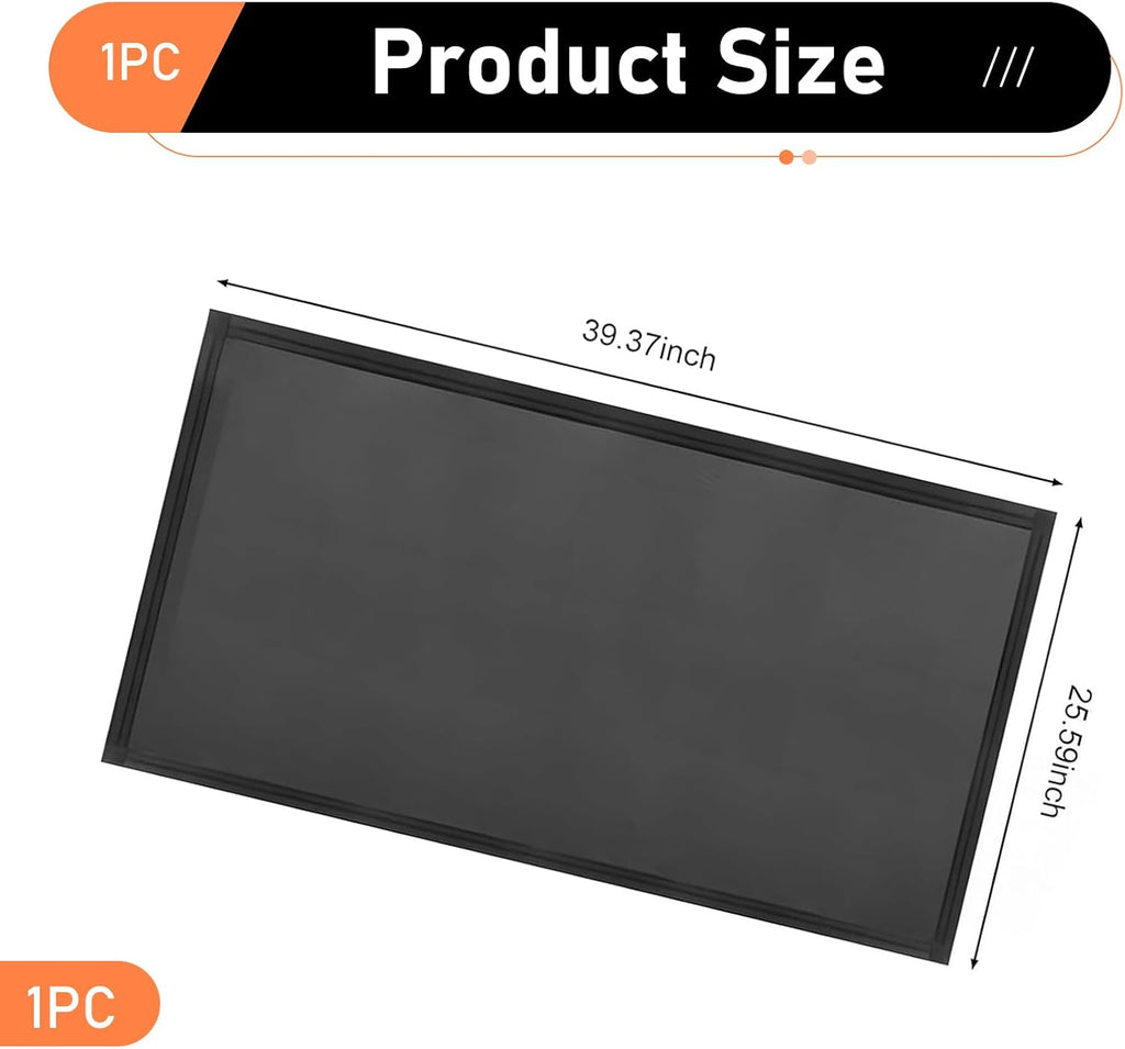 Car Roof Sunroof Sunshade Net, 39.37" x 25.59" High Density Auto Sunroof Sunshade, Magnetic UV-protective Breathable Auto Moonroof Sun Shade, Universal for Cars, Trucks, SUVs (Black)