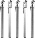 Car Tire Pressure Pen 5pcs Portable Auto Tire Pressure Gauge Silver for Vehicle Maintenance and Repair