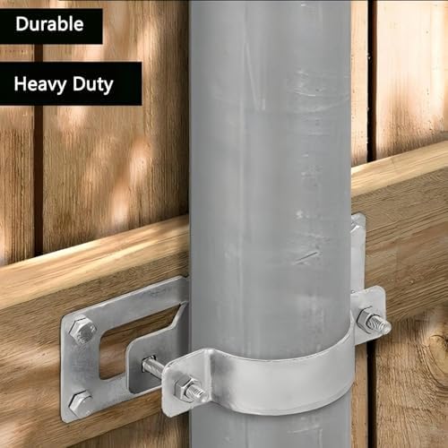 2-3/8"steel to wood fence brackets,24pcs metal fence post on a desk or shelf