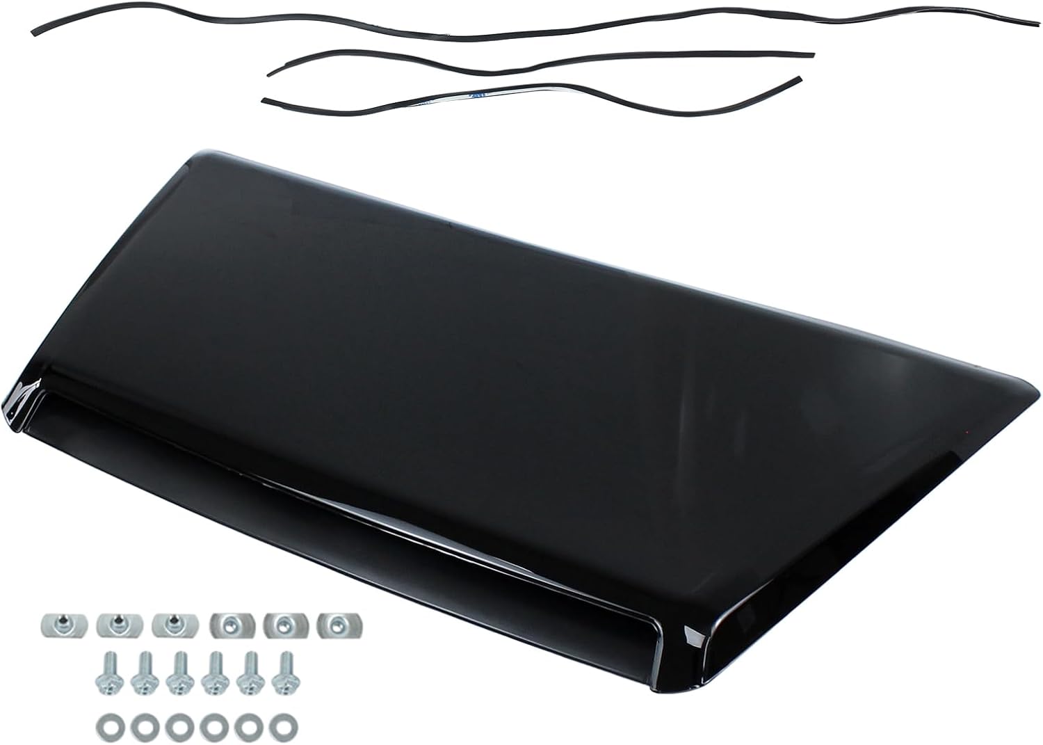Front Upper Hood Scoop Bulge Vent Kit Black for Toyota Tundra 2014-2021