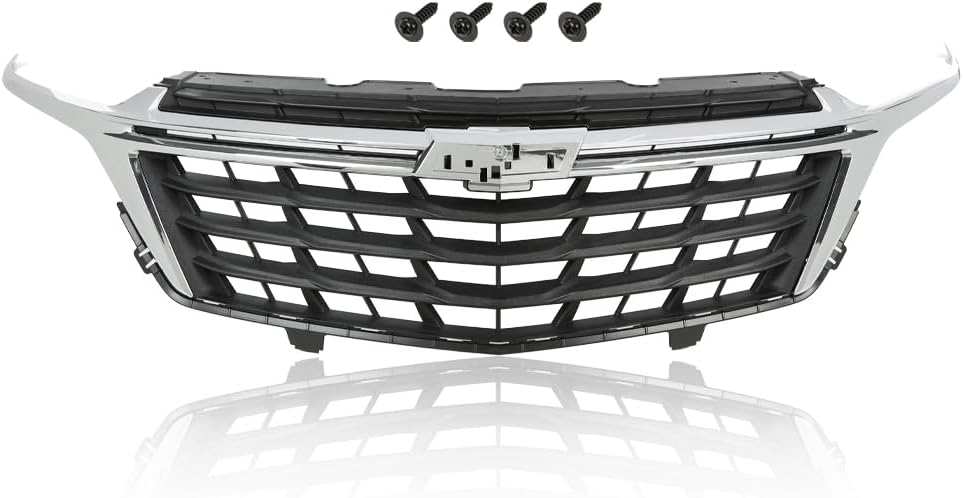 G-PLUS Front Bumper Grille Fit Chevy Equinox 2022-2023 Chrome ABS Plastic