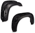 DOTCOM Fender Flares 4PCS Fit Nissan Titan 2004-2015 Smooth | Smooth Riveted Style,Pocket Wheel Arch Cover Trim, Fit Nissan Titan 2004-2015 w/o Bedside Lockbox, Paintable Matte