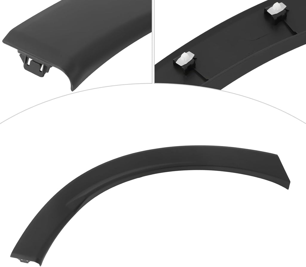 Rear Fender Trim Molding Fit For 2023 2024 Honda CR-V, 74453-3A0-A00, 74413-3A0-A00, Left/Right Side Rear Wheel Flare Kit, Black Wheel Arch Trim (Right Passenger Side)
