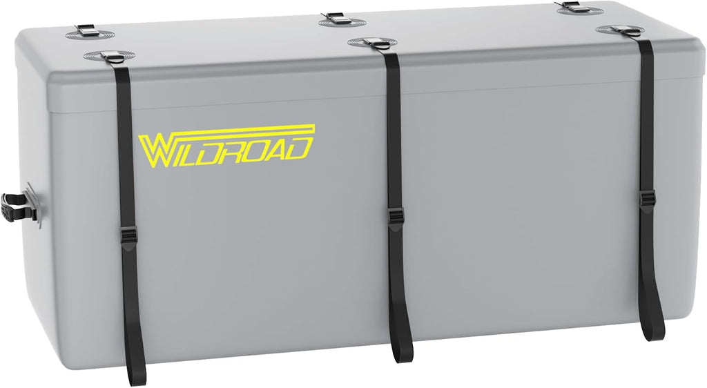 WILDROAD Hitch Cargo Carrier Bag 100% Waterproof 58.5" x 22" x 25" Hitch Cargo Bag 18.2 Cubic Feet Include 6 Reinforced Straps for Truck Pickup All Vehicle