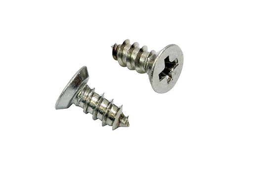 Bolt Dropper #4 x 3/8" Stainless Steel Flat Head Phillips Wood Screw, 18-8 by BoltDropper