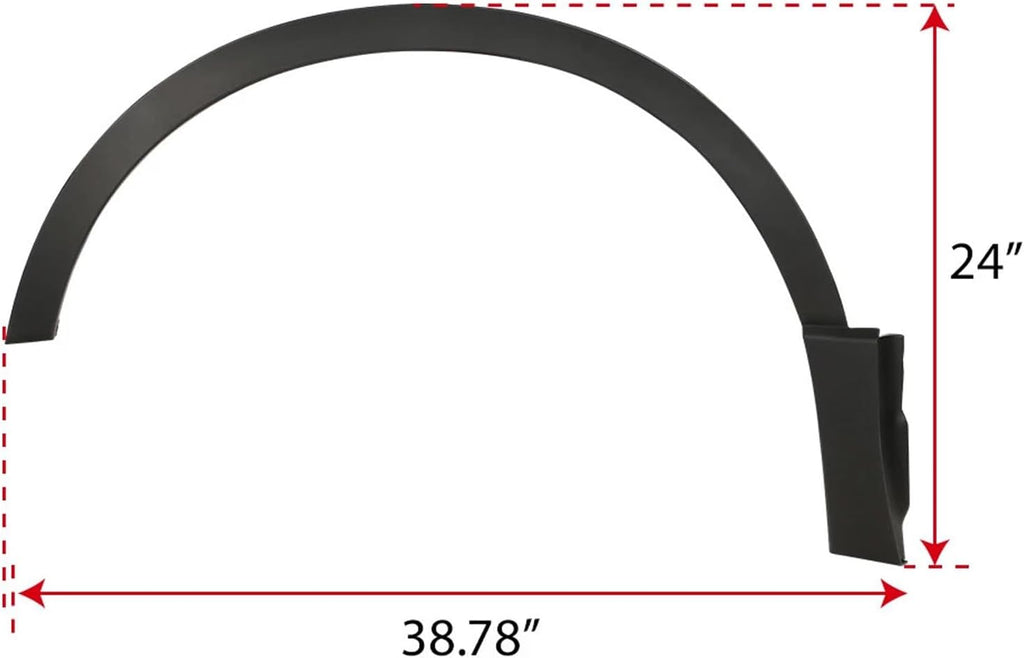 Front Fender Trim Wheel Arch Molding Fit For 2017-2022 H0nda CR-V 74115TLAA02, 74165TLAA02 Left+Right