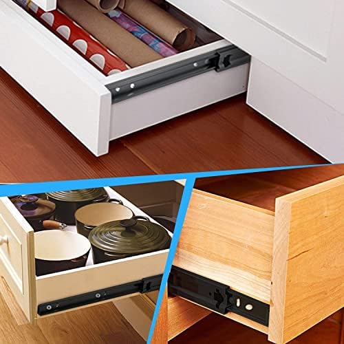 10 inch drawer slides 4 pairs (8pcs) side, package contents