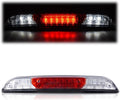 LQI LED Bar 3rd Third Brake Light,Compatible with Ford F150 2015-2019,High Mount Rear Stop Light Cargo Lamp,Chrome Housing Clear& Red Lens