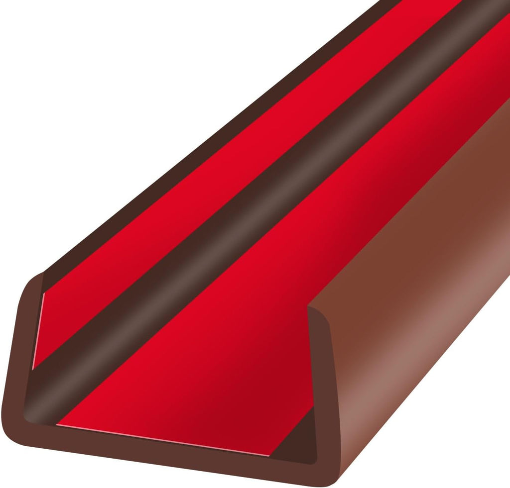 Rubber Edge Trim, Flexible Self-Adhesive U Shaped Peel and Stick Edge Banding