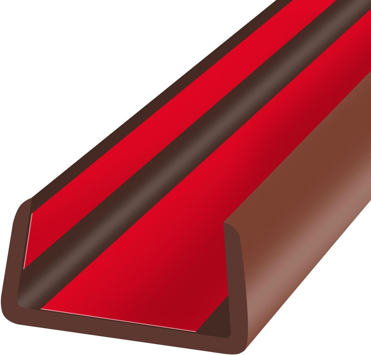 Rubber Edge Trim, Flexible Self-Adhesive U Shaped Peel and Stick Edge Banding