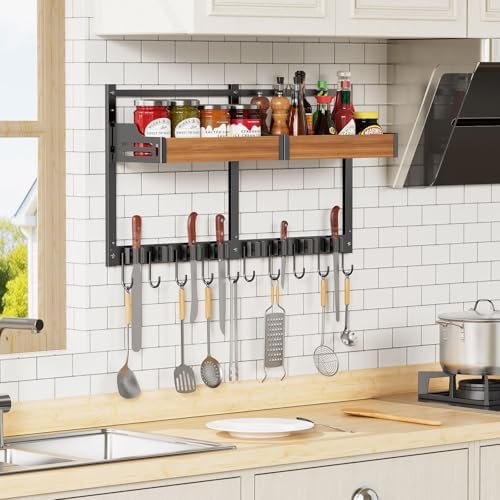 broom holder wall mount, broom and mop organizer, view 9