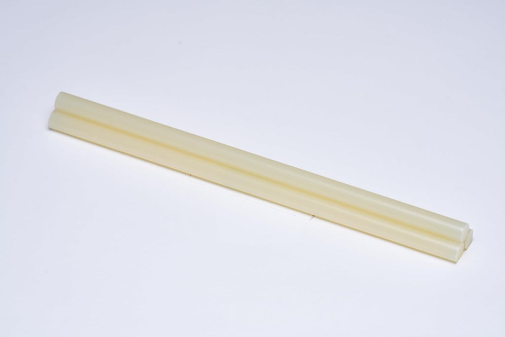 asa hot glue sticks 7/16" x 10" full showing dimensions