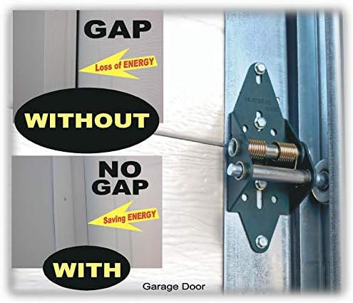 energy saving garage door hinge - 4 panel, front angle view
