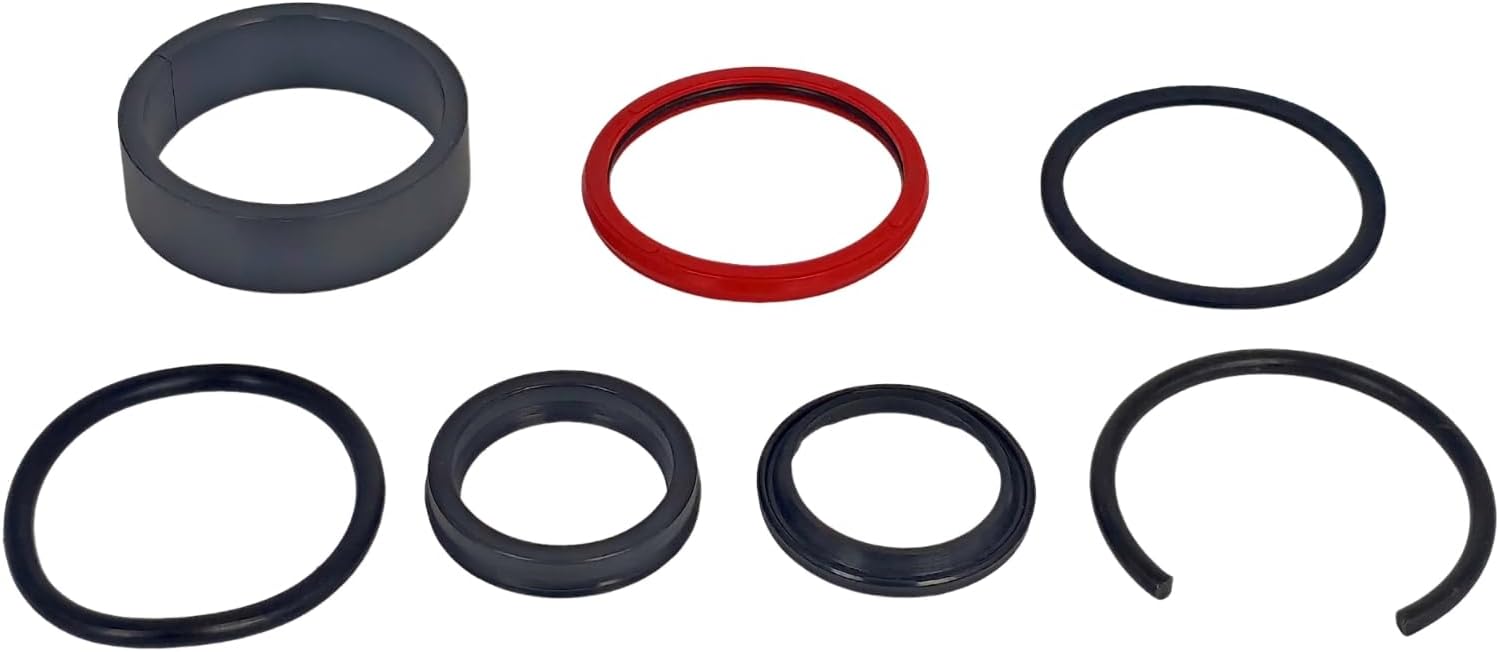 XYZIL 9616371 Bucket Cylinder Hydraulic Seal Kit Compatible with Ford New Holland Front End Loader 7106 7108 7308 Series with Cylinder Head 9600671 Tractor Cyl