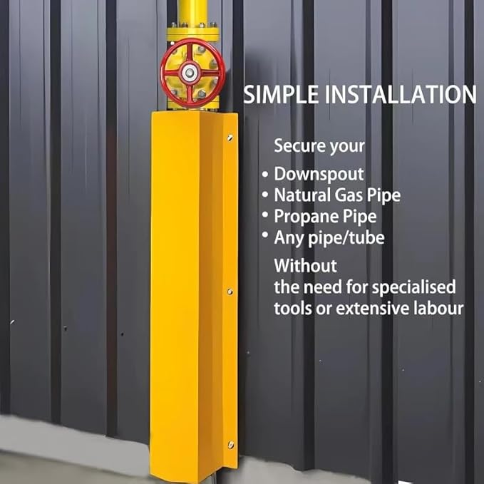 Pipe and Downspout Protector, Carbon Steel Guard Device - Image 5