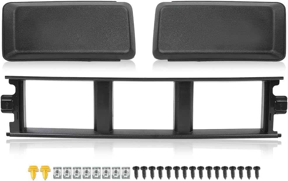 G-PLUS Front Bumper Lower Grille Panel Cover & Bumper Pads Fit F150 18-20 | JL3Z17B968BB Black ABS Plastic