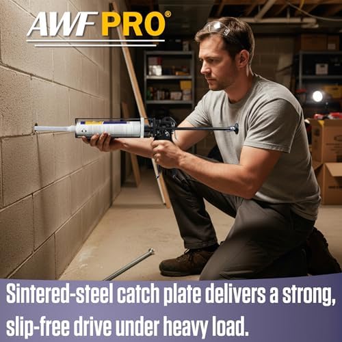 awf pro dual cartridge epoxy gun, front angle view