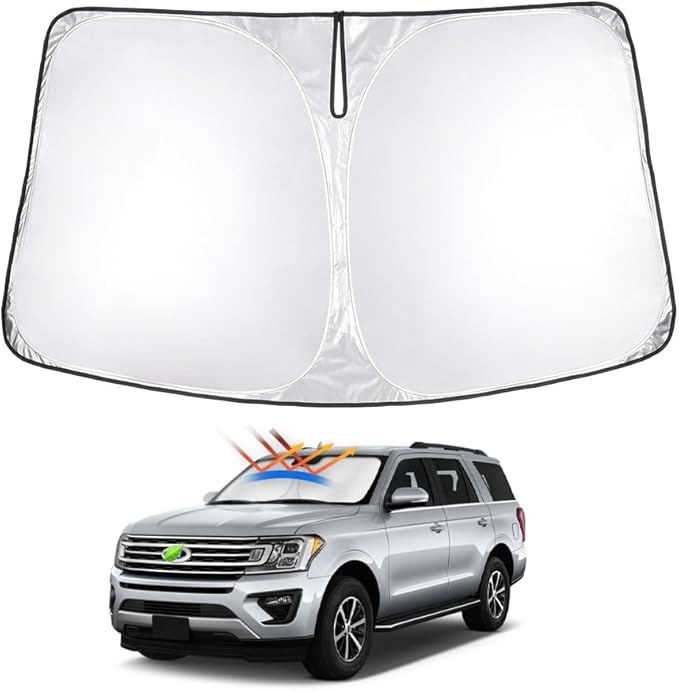 T TGBROS Windshield Sun Shade for Ford Expedition 2018-2024 Accessories by TTGBROS