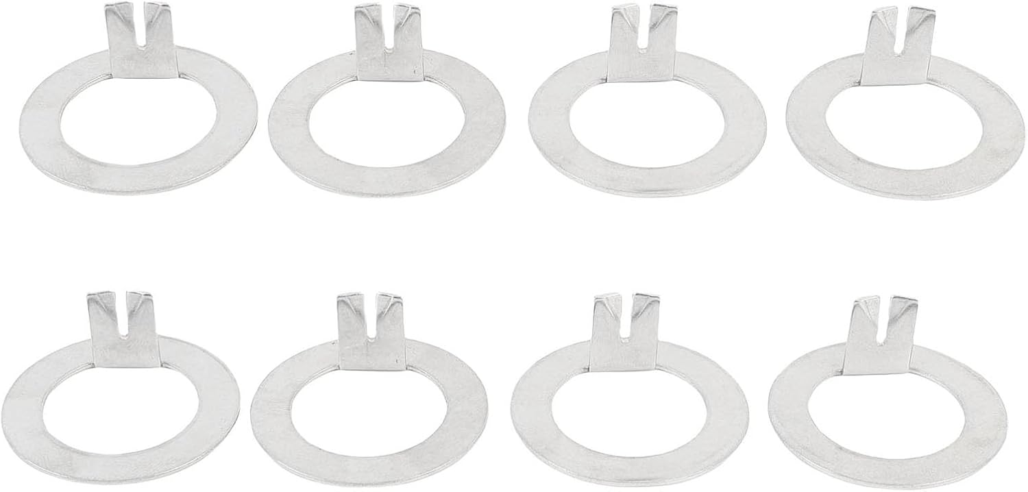 8PCS 1 Inch Trailer Wheel Spindle Washer fit for EZ Lube 2000 to 7000 Lbs Axles, Stainless Steel D Shaped Spindle Nut Locking Washers for Hub and Drum Maintenance, Towing Security