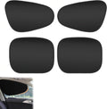 Static Cling Shades for Car Windows, Car Side Window Sun Shade, UV Protection Heat Blocking, No Adhesive Static Cling, Glare Reduction Privacy Sun Visor, Universal Fit 2 Pack，Gather x4