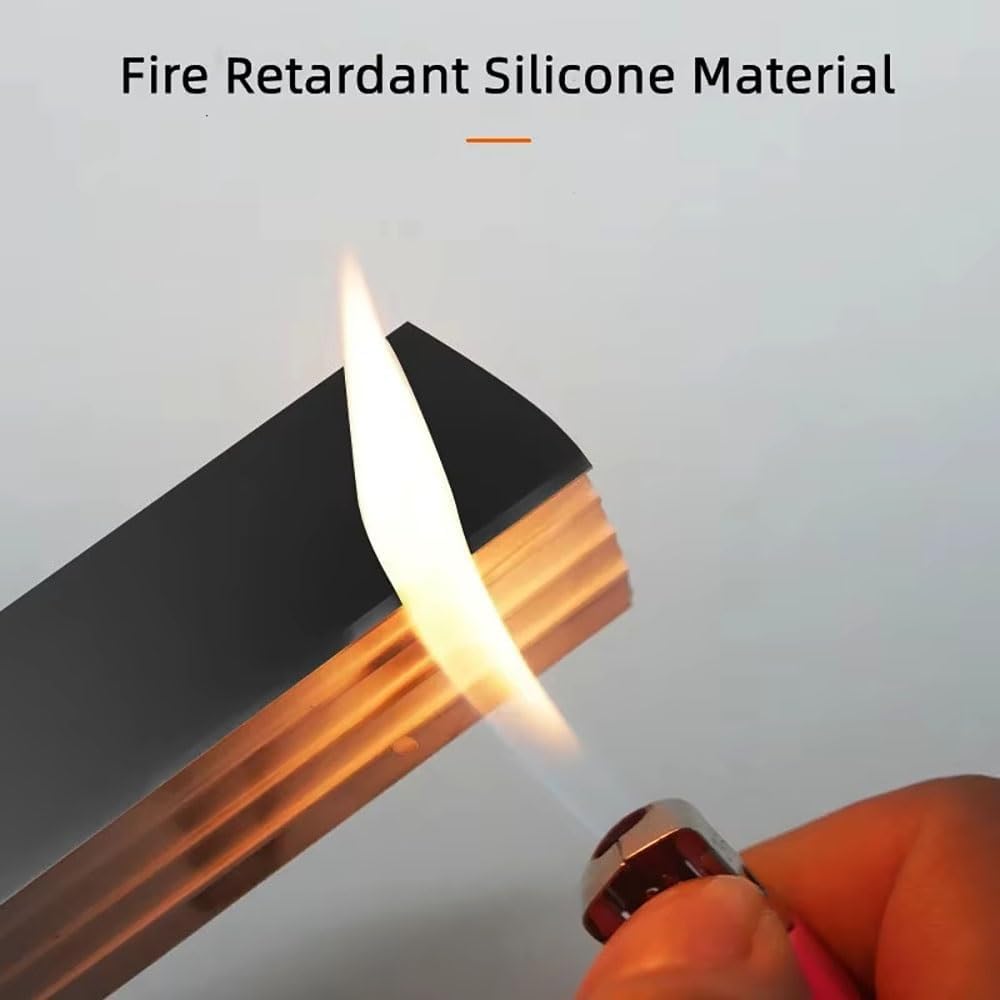 White/Black Silicone Neon Diffuser Tube 1-10m Length, 6-15mm LED Strip Width - Anti-Light Leakage, Soft & Bendable for Custom Shapes(F1210 White,1meter)