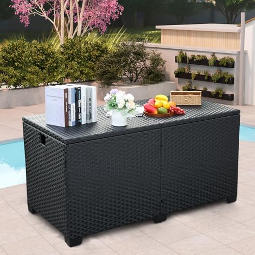 rattan star 180 gallon outdoor storage box deck, main product view