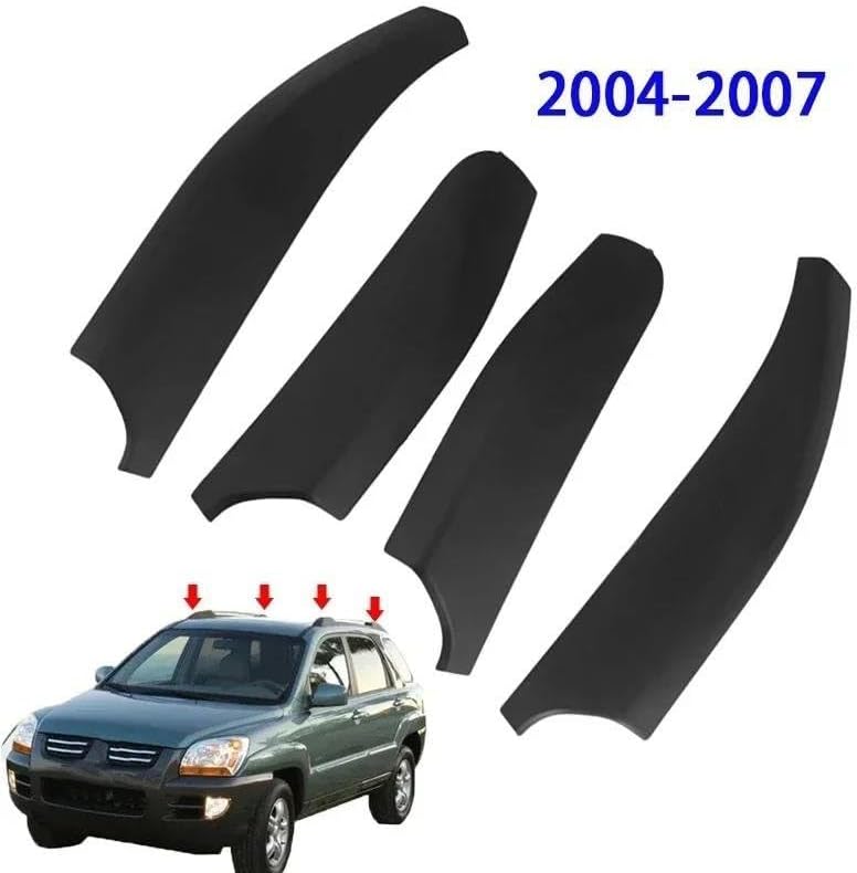 Rooftop Cargo Carrier 1/4pcs Car Roof Rack Cover Bar Rail End Shell Cap for Kia for Sportage 2004 2005 2006 2007 Roof Racks Boxes(1pc Front Left)