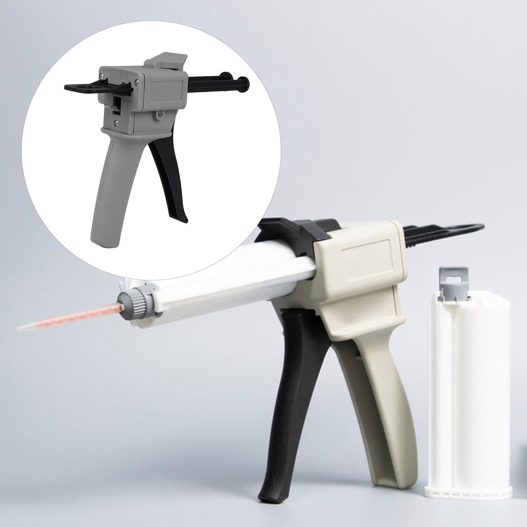 50ml dual cartridge glue dispensing gun, dispensing ratio, package contents