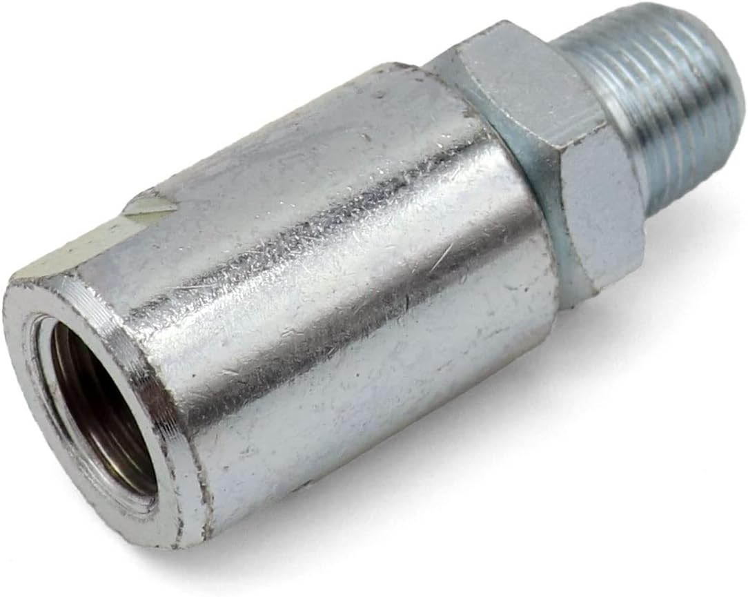 LockNLube LNL231 1/8" NPT In-Line Grease Hose Swivel - Fits all brands of manual grease gun