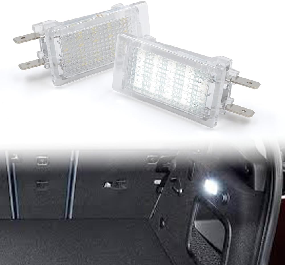 nsautolighting Full LED Trunk Cargo Area Light Assembly for VW Golf Jetta MK1 MK2 Passat B3 Pickup Super Bright White Interior Courtesy Luggage Compartment Lamp