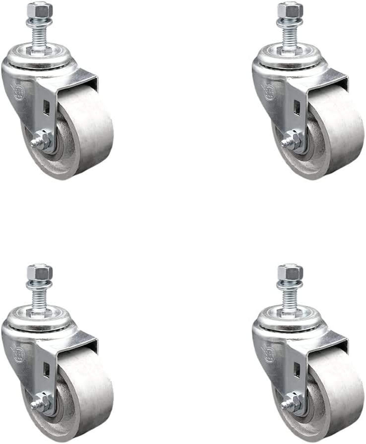 service caster semi steel cast iron swivel threaded, main product view