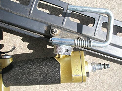 original nail gun hanger (green #40903)- hook compatible showing dimensions